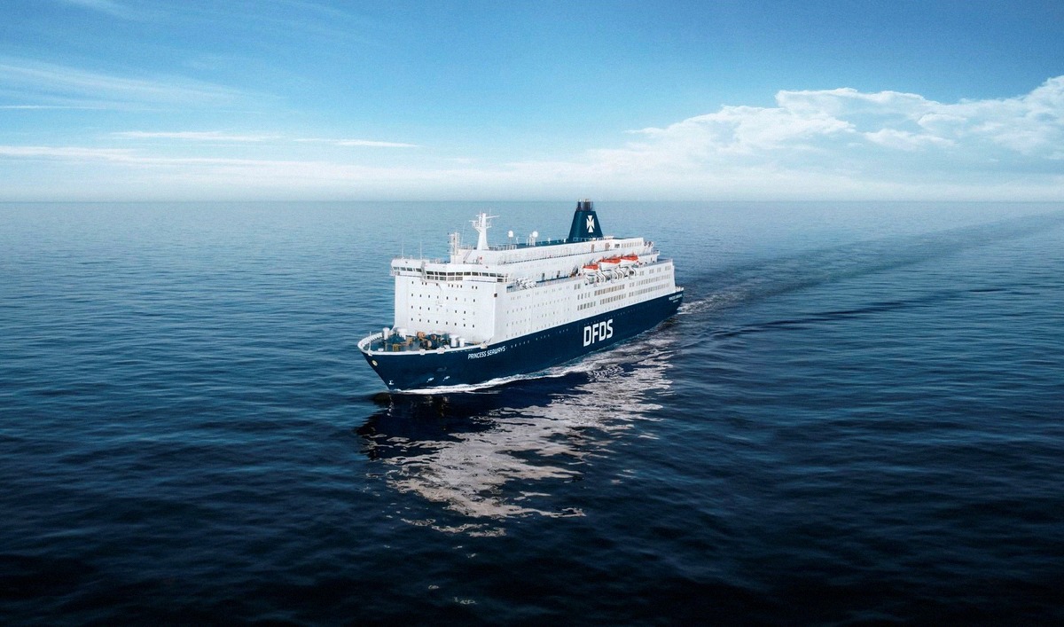 The DFDS ferry Princess Seaways on the North Sea